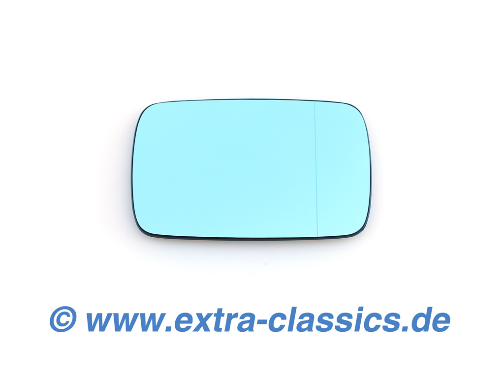 Spiegelglas Spiegel Links Außenspiegel Blau beheizbar passend für